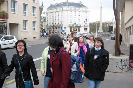 Walking in Caen