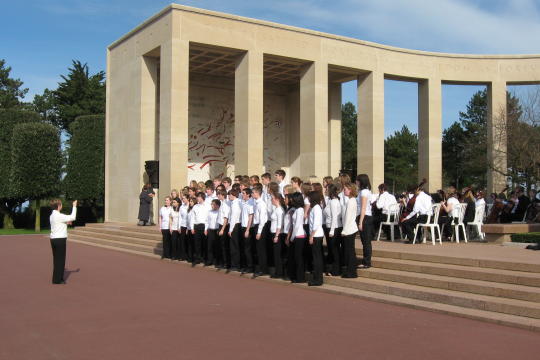 Concert at American Cemetery in Coleville