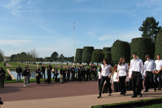 After concert at American Cemetery in Coleville