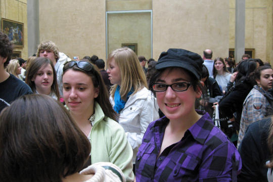 Mona Lisa room at Louvre in Paris