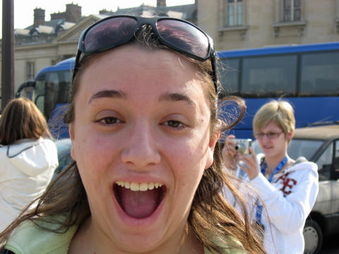 At Eiffel Tower in Paris